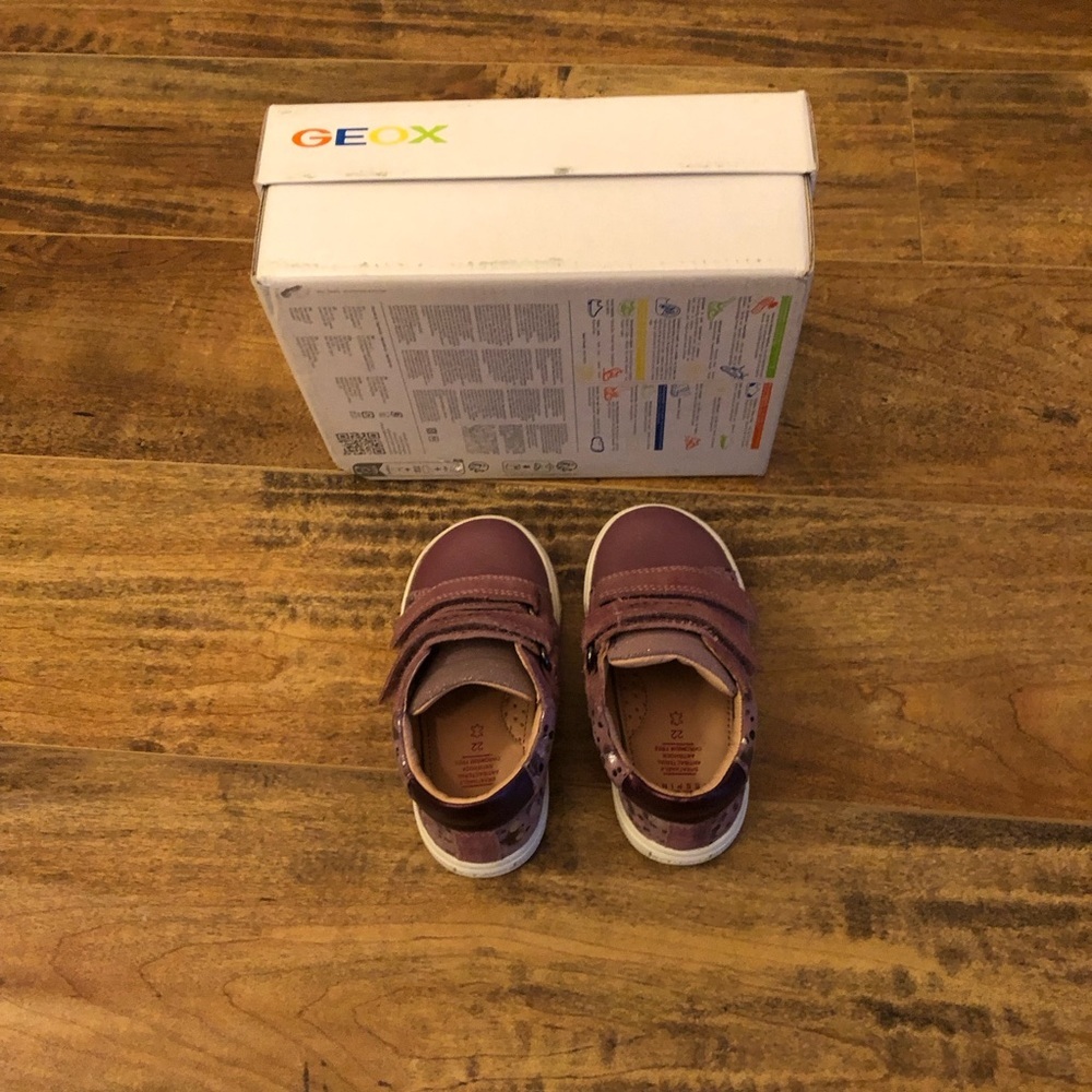 Geox Baby Toddler Girl Biglia Shoes, Dark Rose Prune, US 6.5, EU 22 - Picture 7 of 9